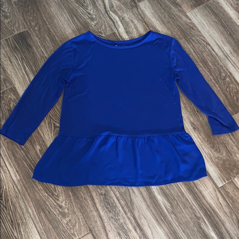 Royal blue shirt